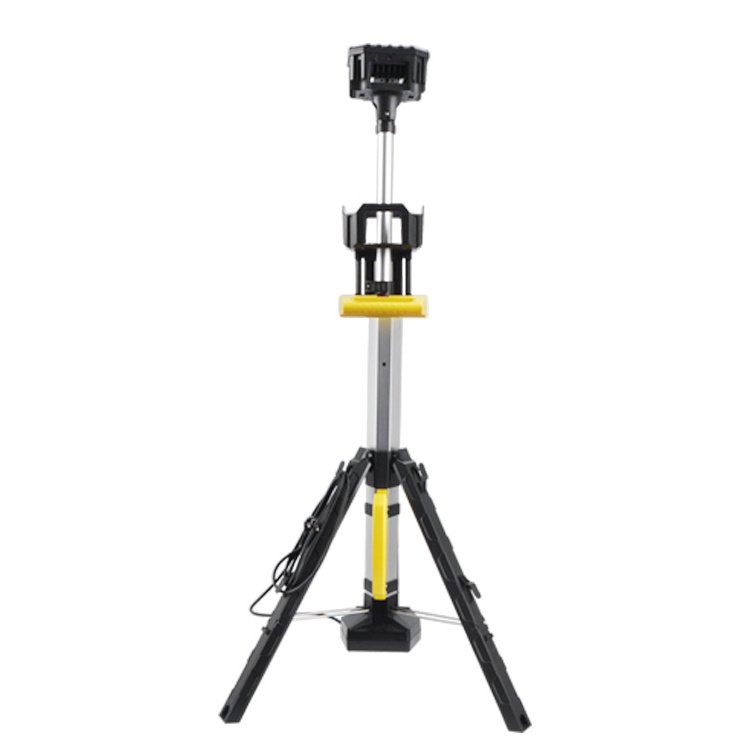 3000LM Rechargeable Work Light with Stand Tripod Work Light with Triple Tripod LED Lamps 10 DC White 80 Professional Lighting