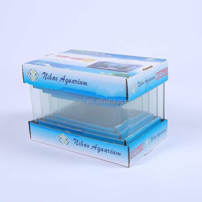 mini curved glass set aquarium