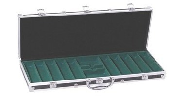 500 Silver Cheap Poker Set Aluminum Case