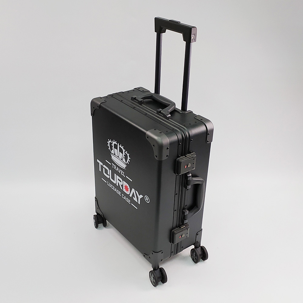 OEM ODM Black China Products Trolley Case Aluminum Luggage Suitcase