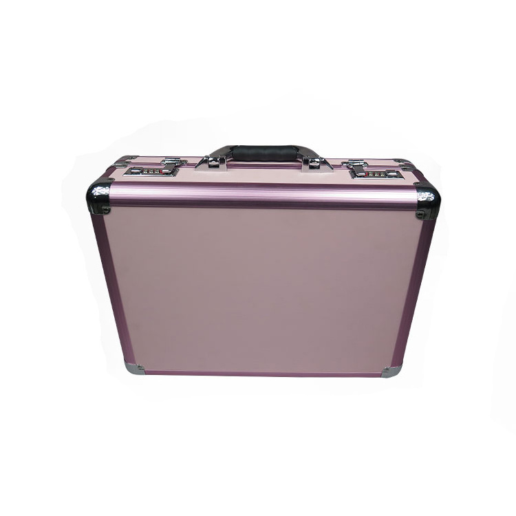 Pink Aluminum High Security Lock Fireproof Briefcase