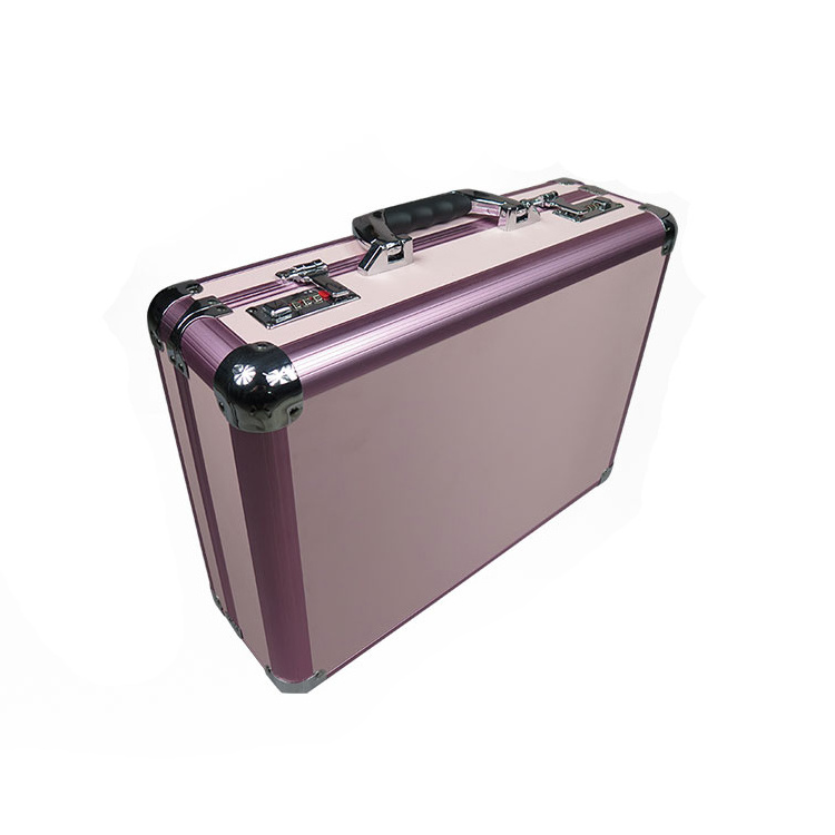 Pink Aluminum High Security Lock Fireproof Briefcase