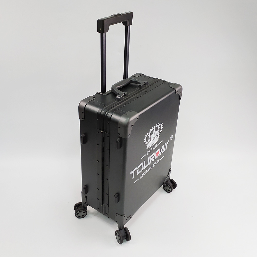 OEM ODM Black China Products Trolley Case Aluminum Luggage Suitcase