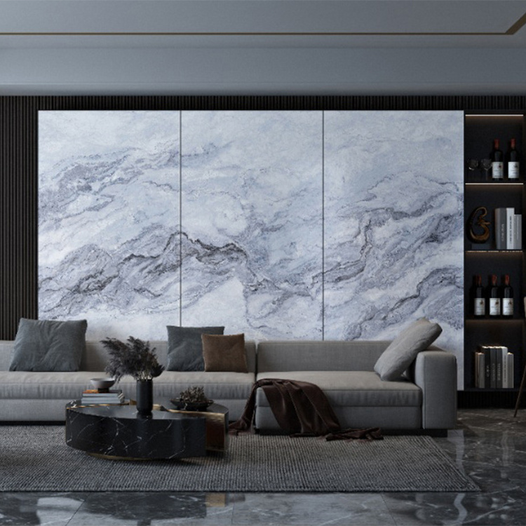 Interior Large Size Porcelain Slab 9mm Marble Wall Tile Slate Latest Art Luxury 1200x2400 Porcelain Slab Sintered Stone For Wall