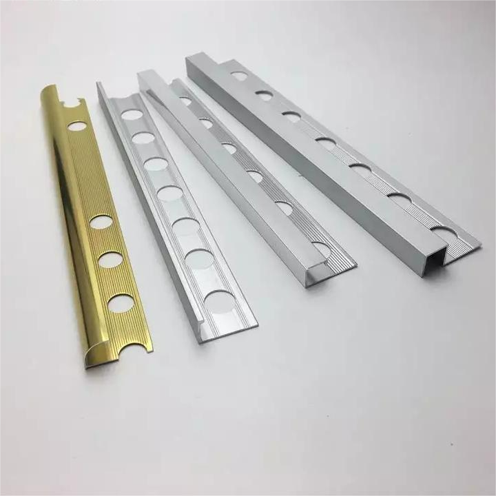 Foshan Tile Accessories Home Aluminum Decorative Tile Trim Transition Strips For Edge Trim