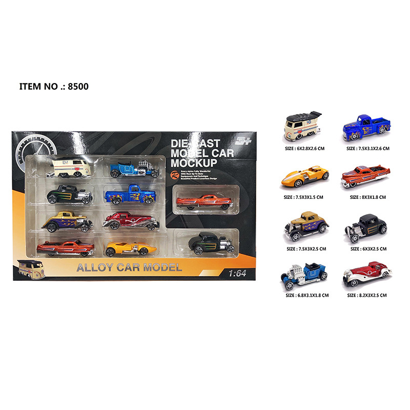 Newest Style Mini Hot Slide Wheels Toy Car Model 1/64 Scale Diecast Toy Vehicles Racing Classic car