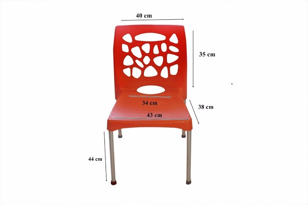 Qualified PP Plastic Multi Color Plastic Chair With Stainless Steel Legs And Wonderful Durability