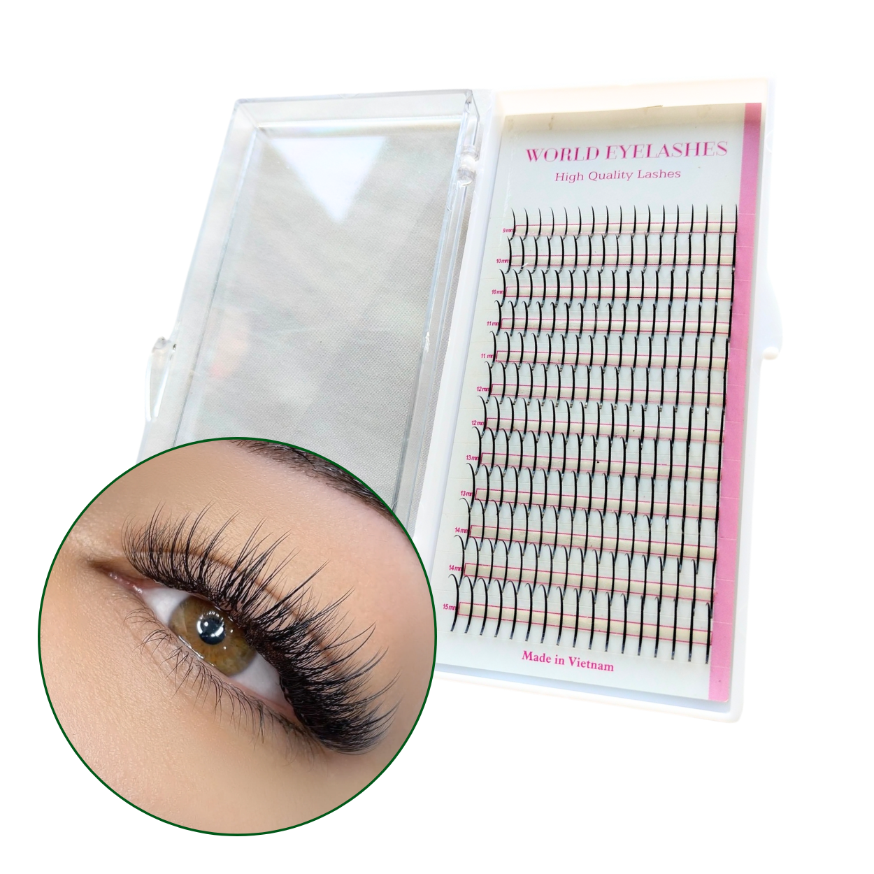 12 Lines Wispy Mink Spike Lash Fan Eyelash Extension 2023 New Product 0.07mm Volume Individual Lashes 7mm to 18mm Best Selling