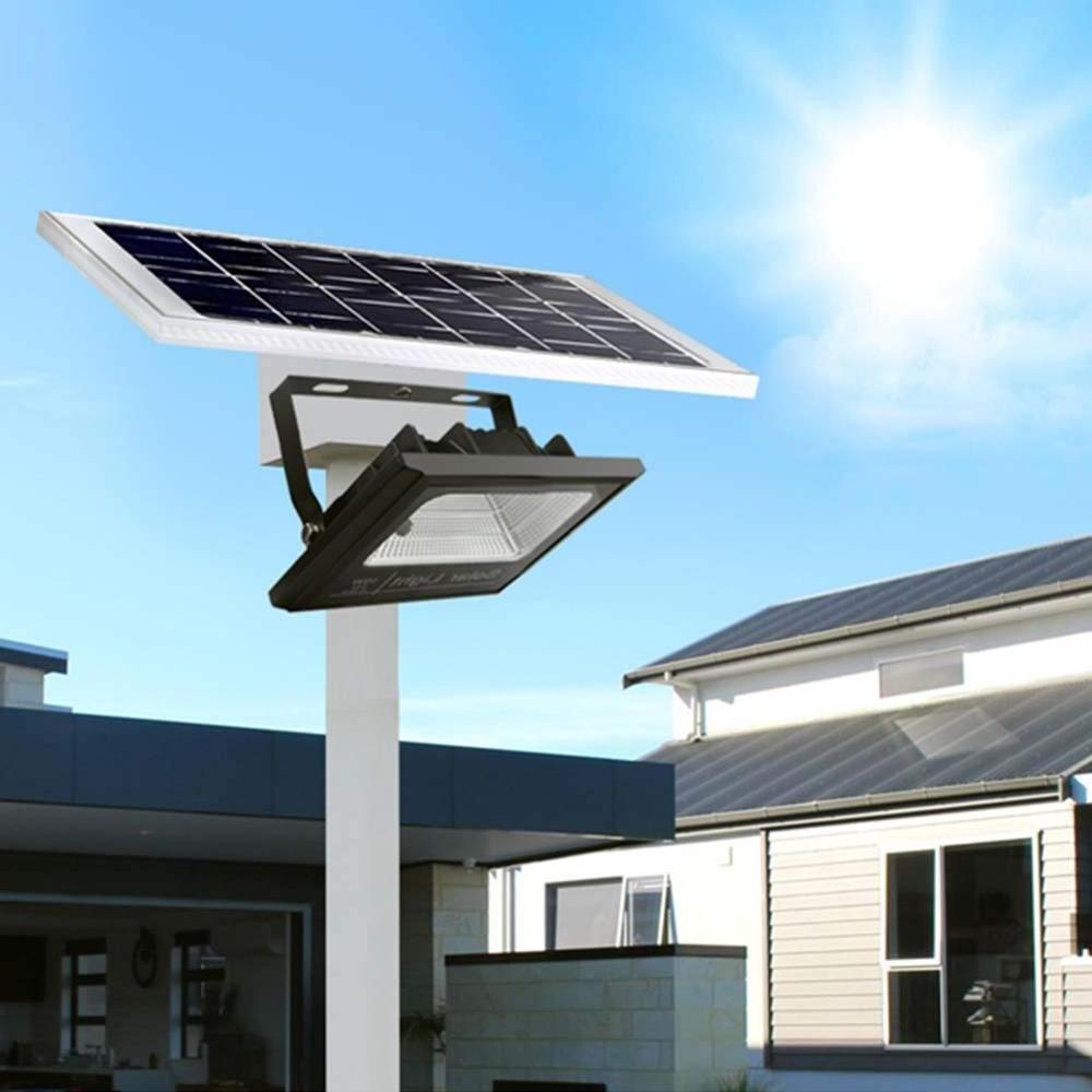 25W Solar Flood Lights Outdoor Spotlight  IP66 Waterproof with Remote Controller LED Floodlight Built-in Battery