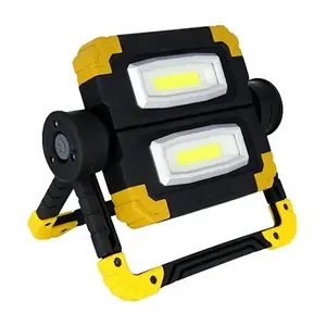 Outdoor Portable  Work light 360 Adjustable Flashlight 2*10W COB LED Household Camping Hiking Car Flood light