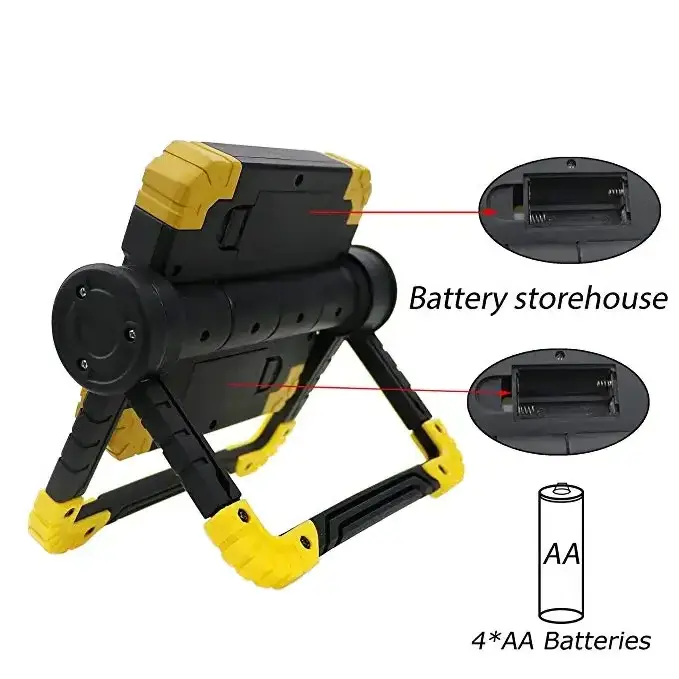 Outdoor Portable  Work light 360 Adjustable Flashlight 2*10W COB LED Household Camping Hiking Car Flood light