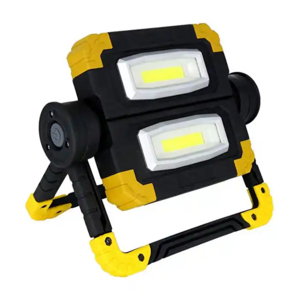 Outdoor rechargeable  Work light 360 Adjustable Flashlight 2*10W COB LED Flood light For Household Camping Hiking Car