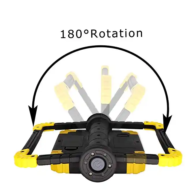 Outdoor rechargeable  Work light 360 Adjustable Flashlight 2*10W COB LED Flood light For Household Camping Hiking Car