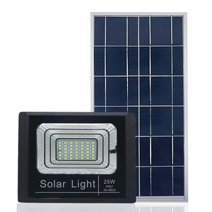 25W Solar Flood Lights Outdoor Spotlight  IP66 Waterproof with Remote Controller LED Floodlight Built-in Battery