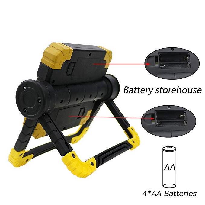 Outdoor Portable  Work light 360 Adjustable Flashlight 2*10W COB LED Flood light For Household Camping Hiking Car