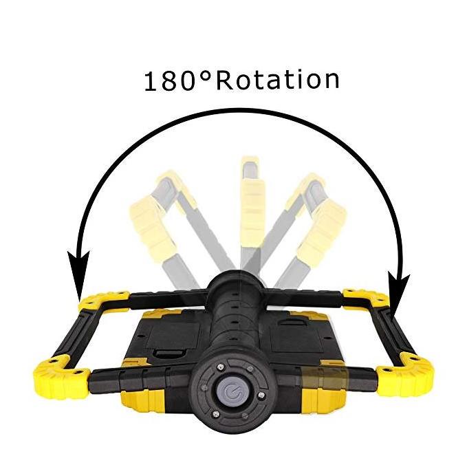 Outdoor Portable  Work light 360 Adjustable Flashlight 2*10W COB LED Flood light For Household Camping Hiking Car