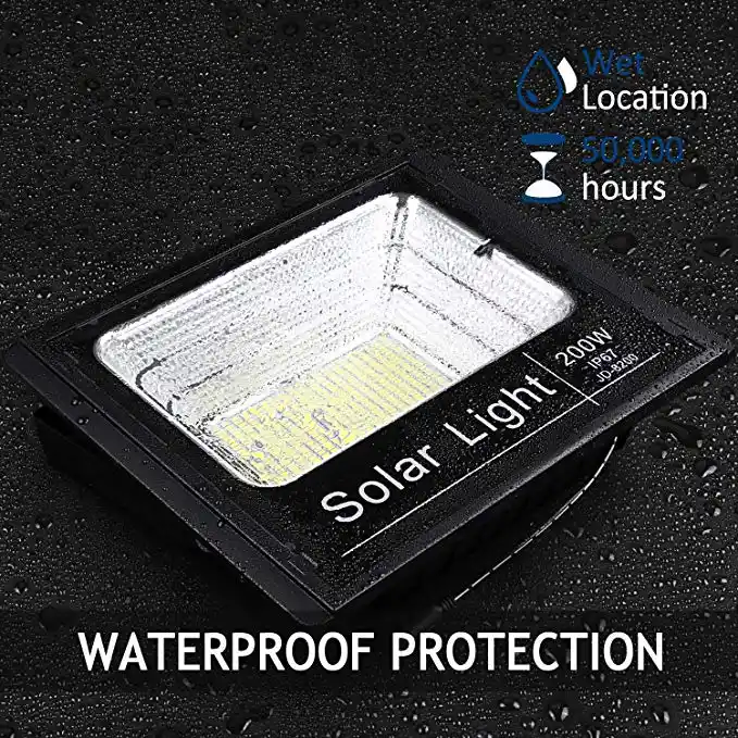 400LED Solar Powered Street Light Outdoor IP67 with Remote Control rechargeable 200W LED Solar Flood Light