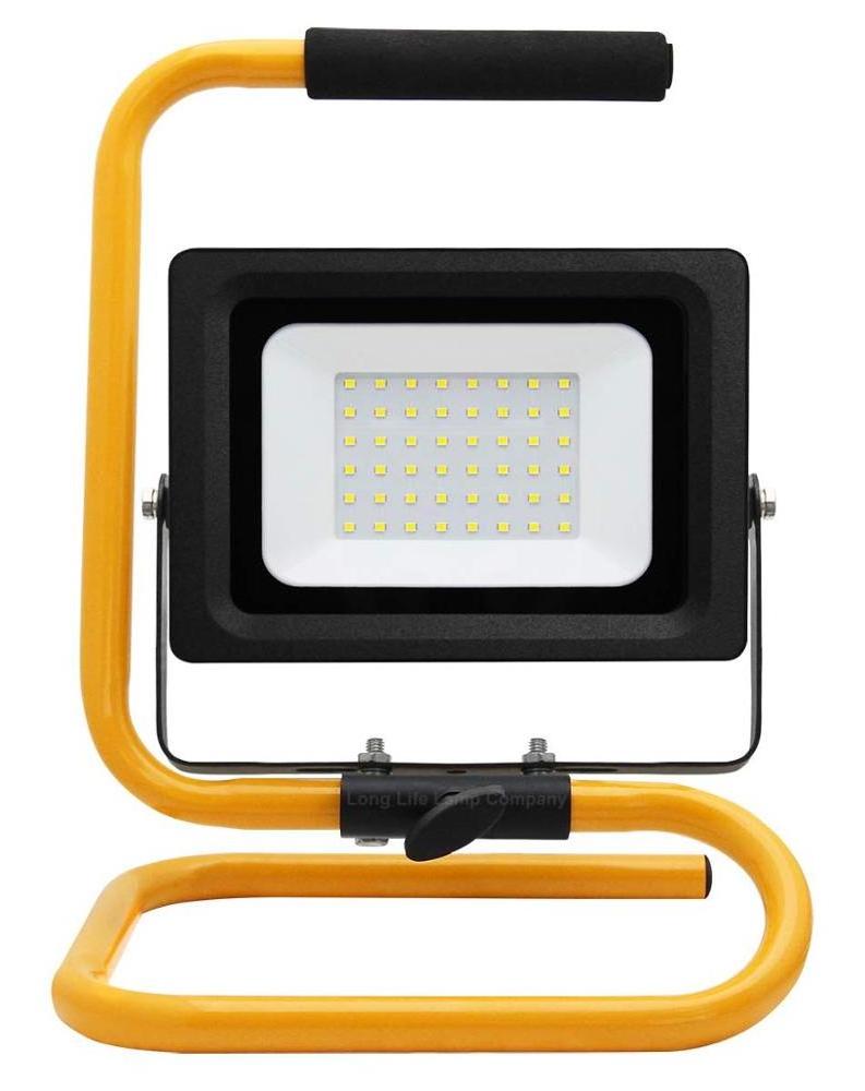 LED Construction Spotlight  20WPortable Work Light with Plug IP65 Waterproof Outdoor Flood Light 2000LM/6500K