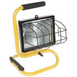 Portable Floodlight Spot Lamp Garden Indoor Outdoor Powerful Light Single Fixture Handheld 150W Work Light Halogen Lamp