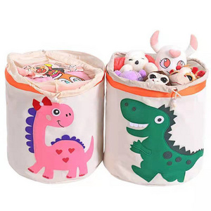 cheap foldable Canvas Storage Bin Kids Room Organizer Washable Storage Box Dirty Clothes basket for organizer