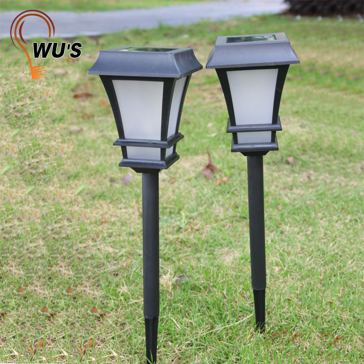 New product solar powered starry lantern garden stick lamp led garden plastic solar stake light