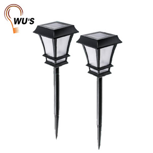 New product solar powered starry lantern garden stick lamp led garden plastic solar stake light