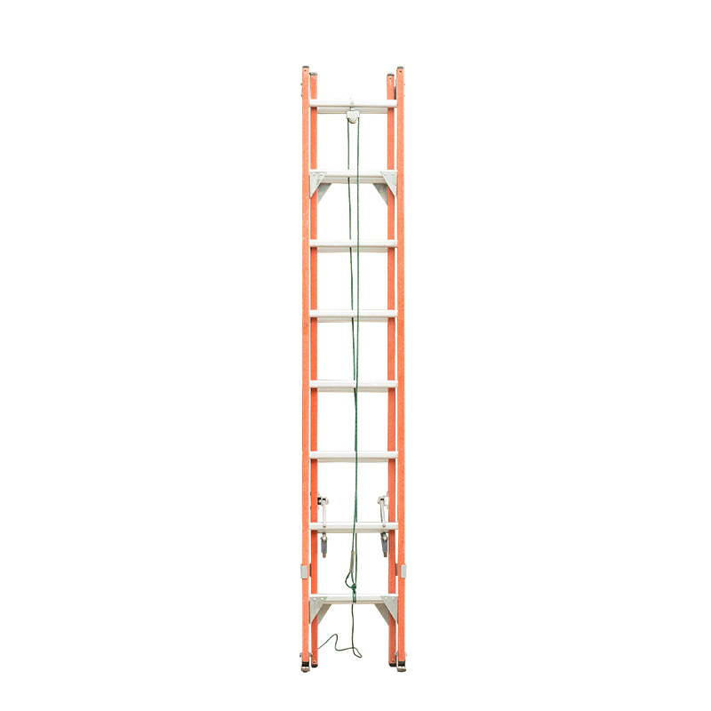 Factory direct supply fiberglass extended hinge aluminum ladder custom 12 steps telescopic ladder extendable ladder