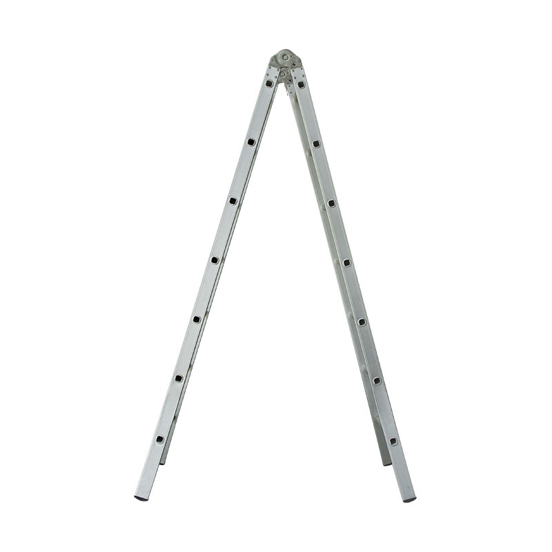 lightweight Single Side Climb Aluminum Multi-function ladder household 3/4/5 folding ladder Hinge joint folding M-shaped ladder