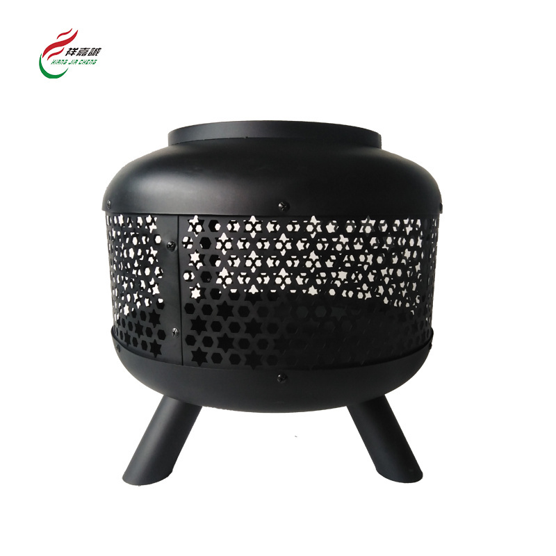 Camping Round Shape Bbq Brazier Iron Globe Fire Pit Outdoor  Decorative Iron Fire Pit