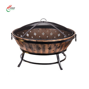 Custom Outdoor Portable Charcoal Metal Fire Pit BBQ Grill Fire Pits Brazier For Camping