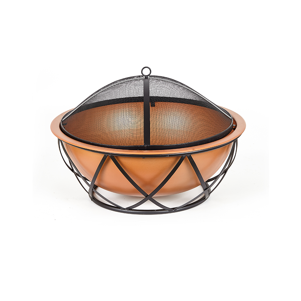 Factory Wholesale Furniture Outdoor Garden Stove Fire Pit Indoor Metal Half Sphere Fire Pit For Warming