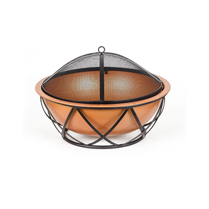 Factory Wholesale Furniture Outdoor Garden Stove Fire Pit Indoor Metal Half Sphere Fire Pit For Warming