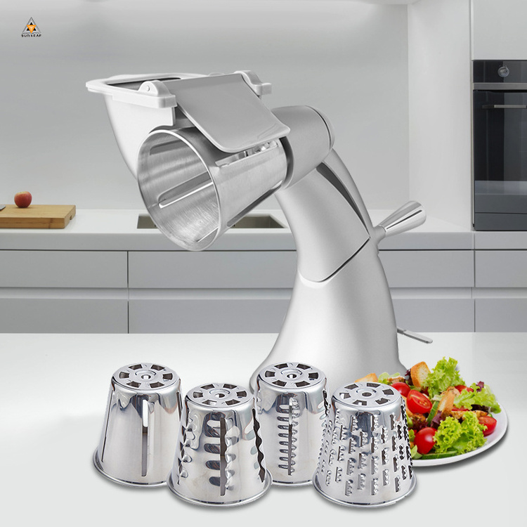 Multi functional Food Processor cooking set Cheese Grater Slicer Stainless Steel salad cutter spinner for kitchen accessories