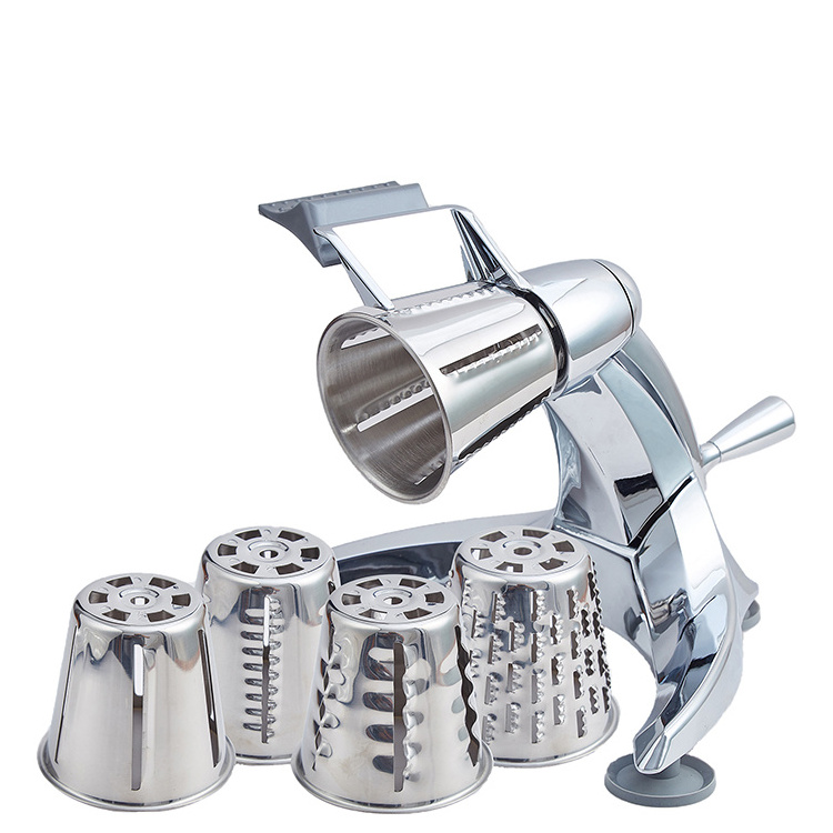 Manual Vegetable Cutter Machine Cheese Grater Food Processor Vegetable Chopper 5 in 1 Salad Spinner