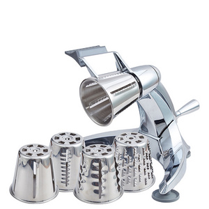 Manual Vegetable Cutter Machine Cheese Grater Food Processor Vegetable Chopper 5 in 1 Salad Spinner