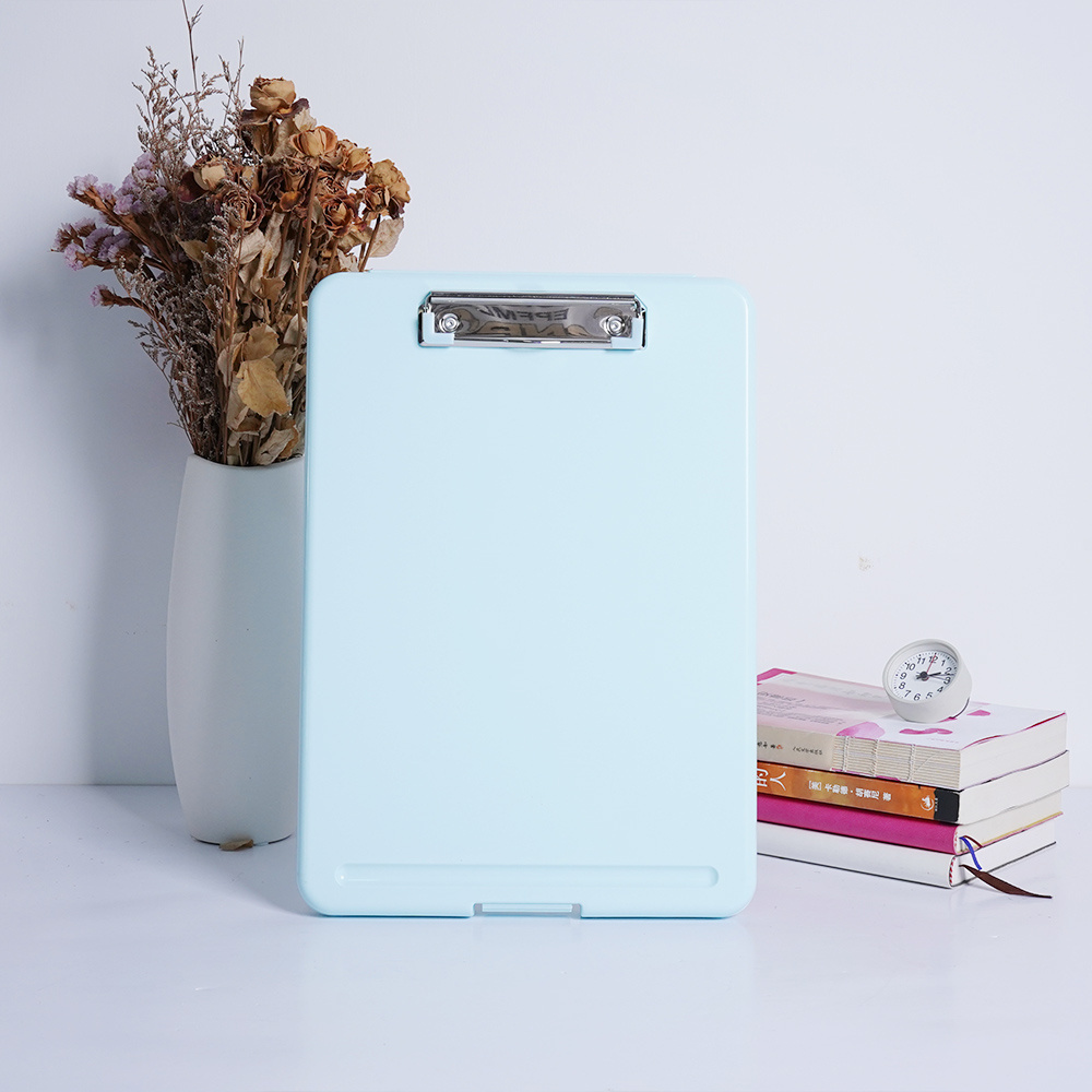 A4 Size Plastic Nursing Foldable Clipboard with Storage