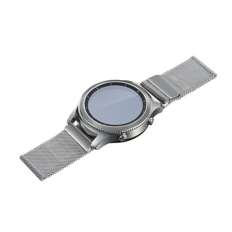 22mm metal magnetic milanese stainless steel watch strap band replacement for samsung gear s3 galaxy watch 46mm