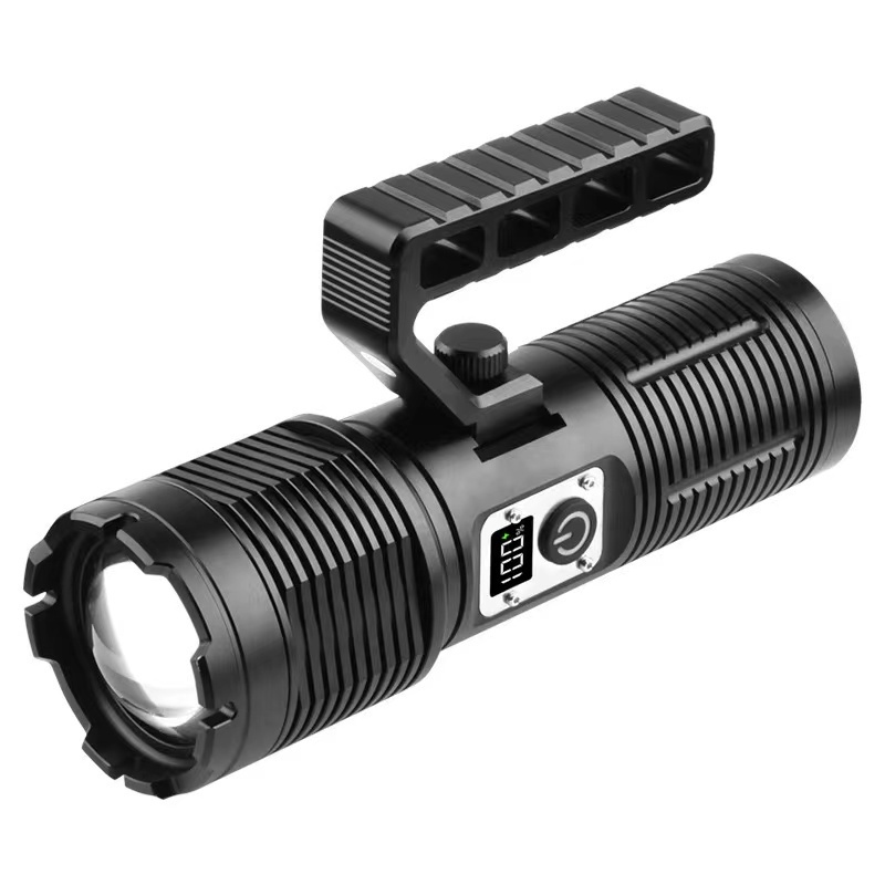 Flashlight Strong light outdoor rechargeable multi-functional tactical flashlight portable emergency white laser flashlight LED