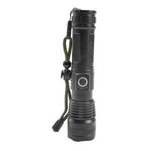 Super Bright linterna Strong Torch Light Pocket ZOOM LED Metal Flashlight long range Tactical LED Flashlight Rechargeable