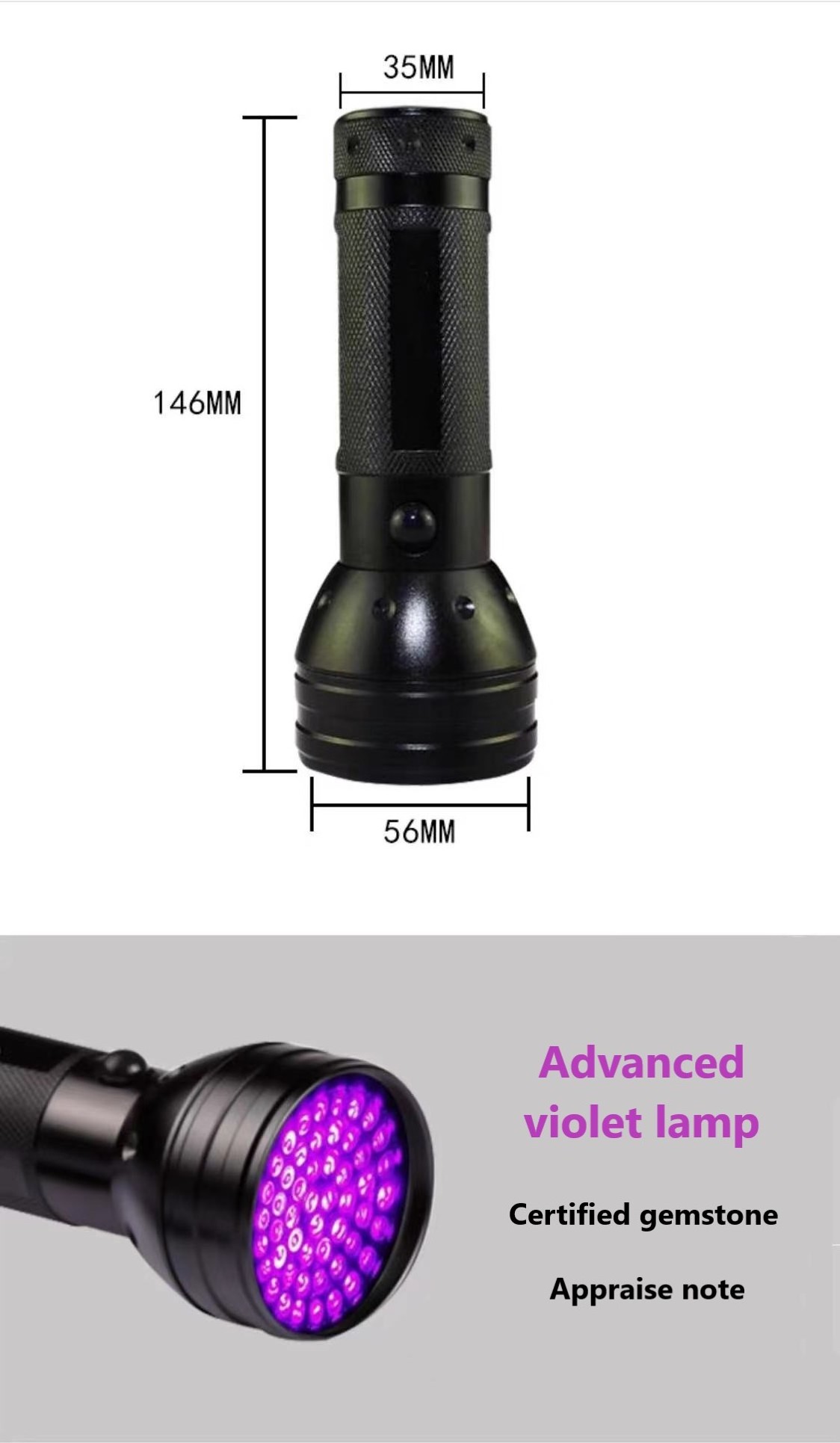 LED Metal Waterproof Zoom Torch Light Linterna Multifunction USB-C Long Range Survival Powerful LED UV Flashlight