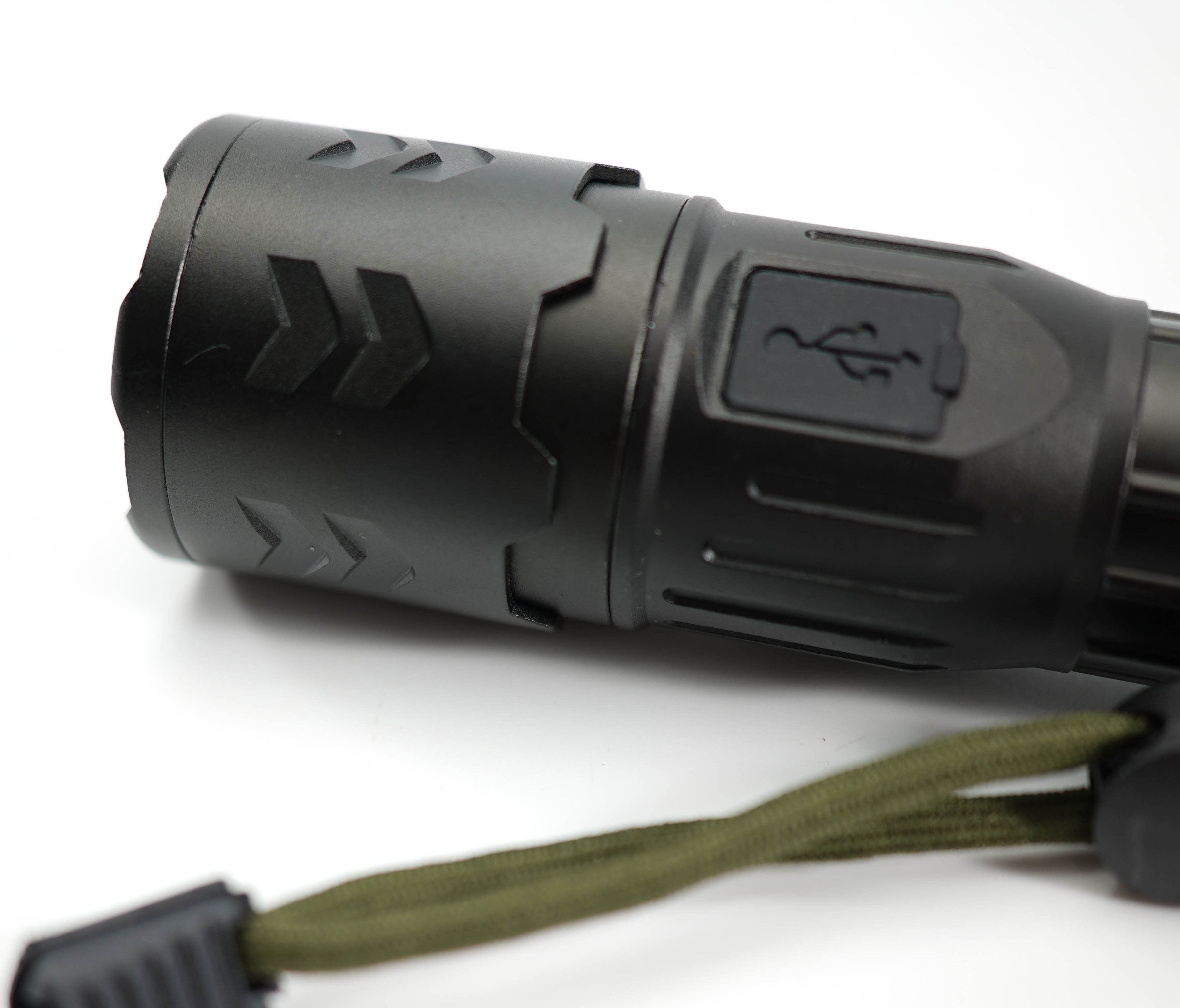 USB Rechargeable Super Bright EDC    Waterproof Zoom Torches Light Metal Rechargeable Tactical Powerful LED Flashlight