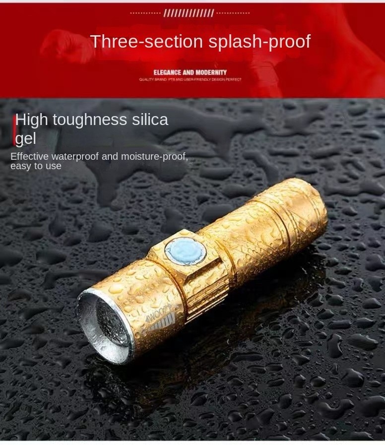 Super Bright Zoom Powerful Tactical led Pocket Flashlight Set High Power Flash light Rechargeable Led Torch Light