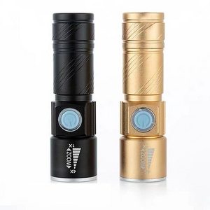 Super Bright Zoom Powerful Tactical led Pocket Flashlight Set High Power Flash light Rechargeable Led Torch Light