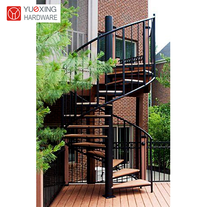 Spiral Staircase with Wrought Iron Railing: Classic and Timeless Charm