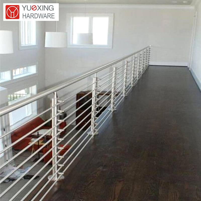 Simple Design Balcony Cross tube Balustrades Handrails Stainless Steel Stair Pipe Railing