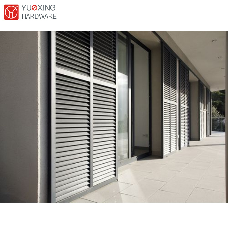 achieving aesthetic exterior  building facade cladding Fixed aluminum  louver