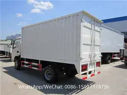 DONGFENG small cargo trucks 4-5 ton right hand drive lorry box truck for sale