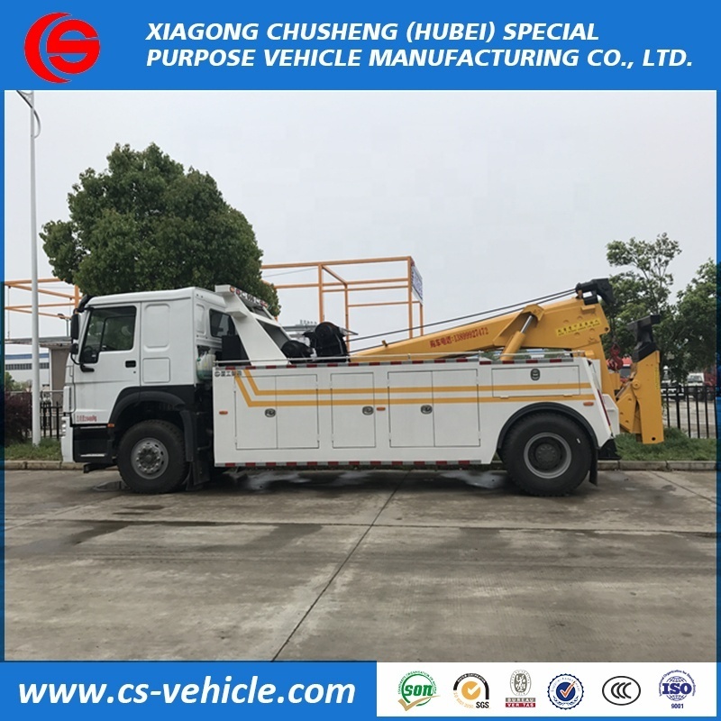 Sinotruck HOWO 4x2 6 wheels 12 tons road recovery wrecker truck 12tons Wrecker Towing Truck For Sale