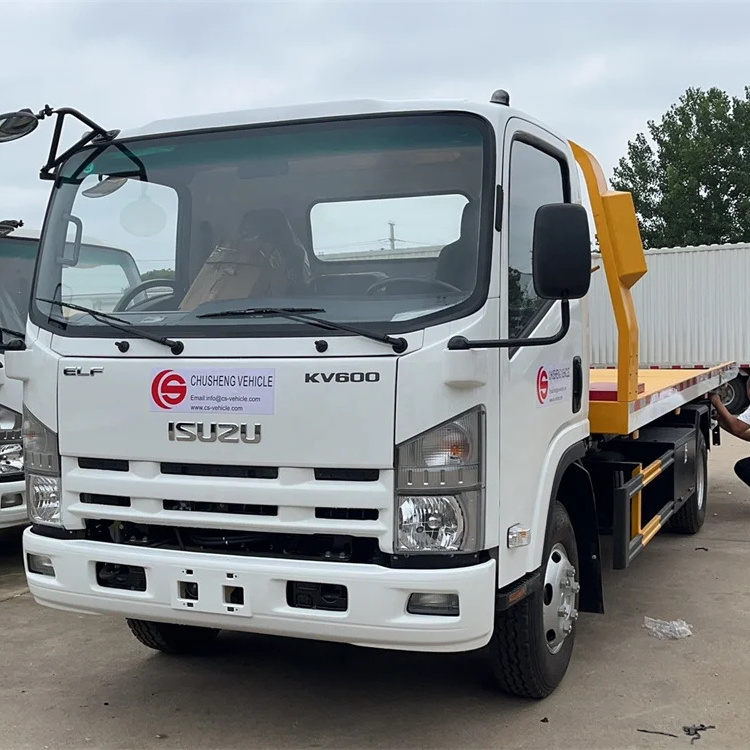 Isuzu Wrecker Tow Truck 5 Tons Flatbed Platform Recovery  road rescue truck for Sale