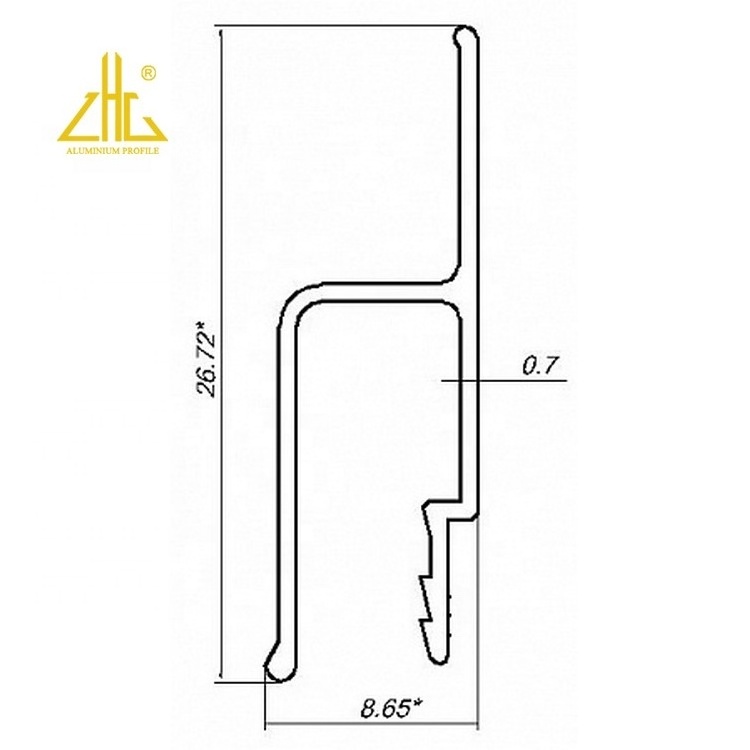 Stretch Ceiling Track Led Industrial Aluminum Profile For PVC Stretch Ceiling Film